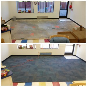 Carpet Tile Install